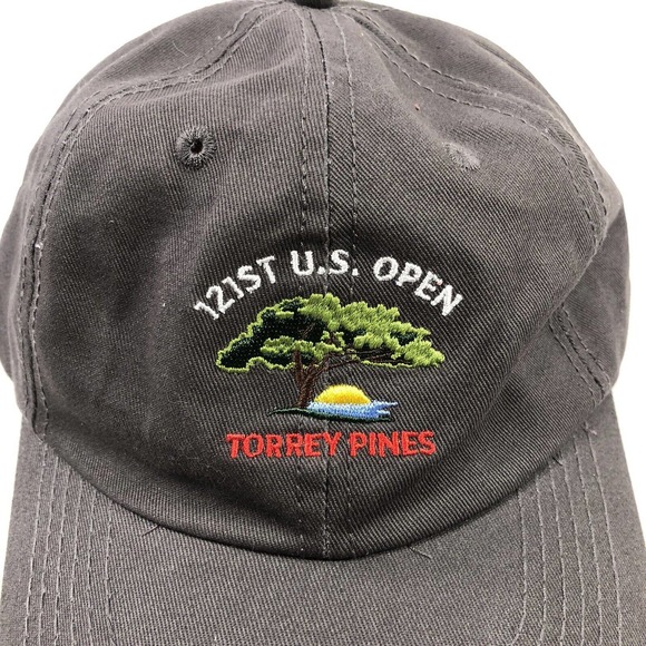 121st US Open Torrey Pines USGA Member Gray Baseball Cap Hat Adjustable Golf OSF - Picture 4 of 10